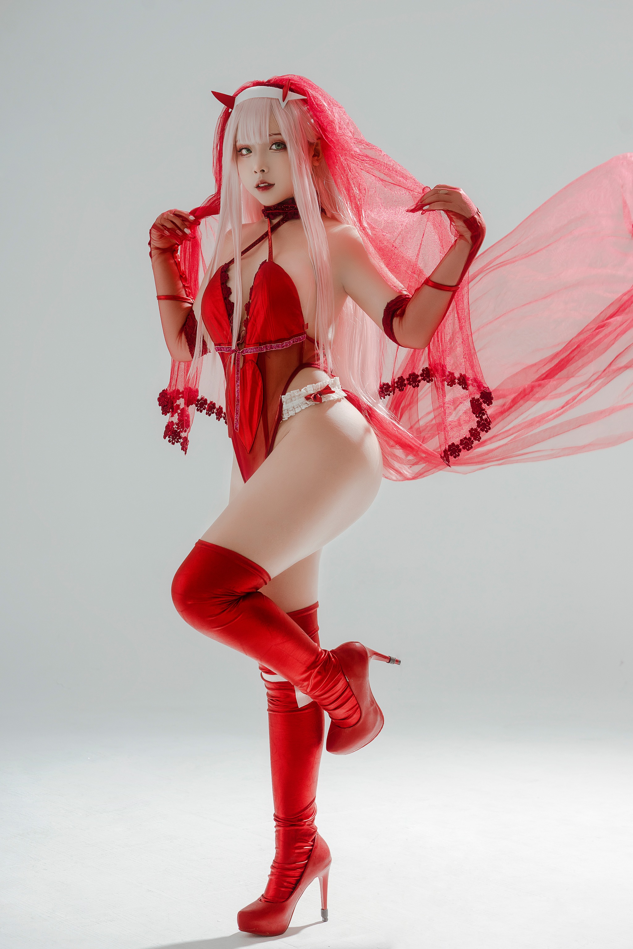 Sayo Momo - NO.016 Zero Two Wedding Dress[21P]-XikXak